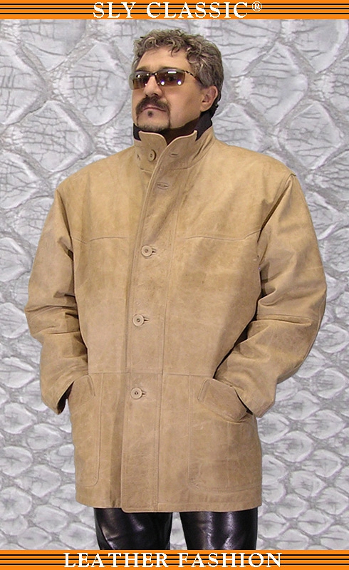 Férfi bőrkabát - Sly Classic Leather Fashion