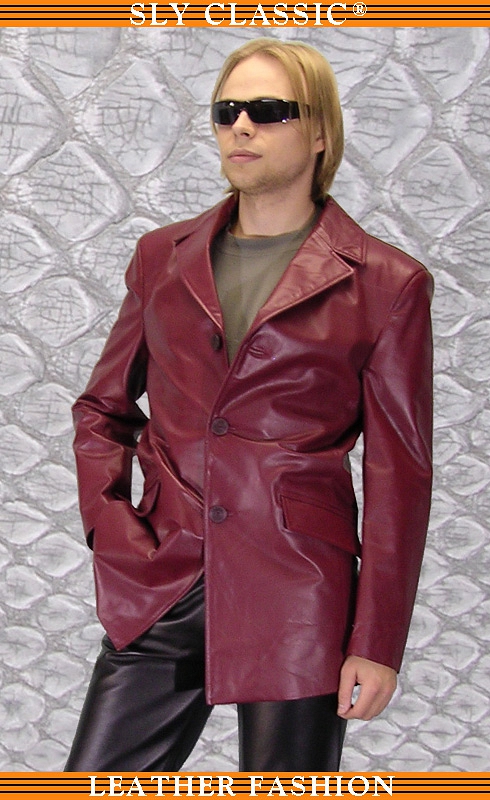 Bőrzakó - Sly Classic Leather Fashion