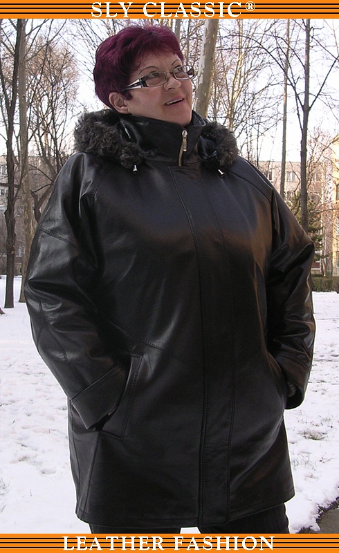 Női bőrkabát - Sly Classic Leather Fashion