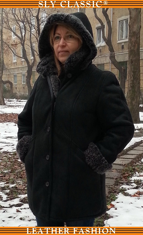 Női irha kabát, bőrkabát - Sly Classic Leather Fashion