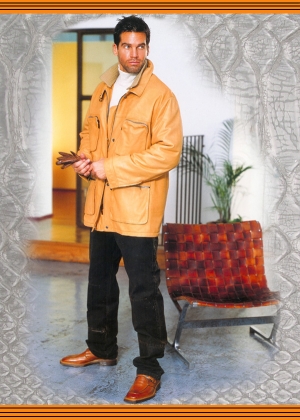 Férfi bőrkabát - Sly Classic Leather Fashion
