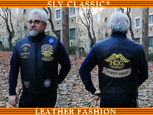 Férfi bőrmellény - Sly Classic Leather Fashion